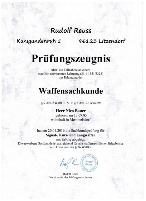 Waffensachkunde